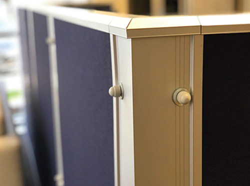 Bullet-resistant panel protecting an office environment